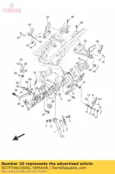 Ici, vous pouvez commander le repose pieds auprès de Yamaha , avec le numéro de pièce 5D7F74610000: