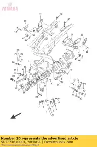 yamaha 5D7F74610000 repose pieds - La partie au fond