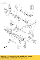 2552005G00, Suzuki, Bras, changement de vitesse suzuki lt f250 ozark z250 quadsport z250z 250 , Nouveau