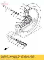 3MW251040000, Yamaha, spaakset voor yamaha sr 125, Nieuw