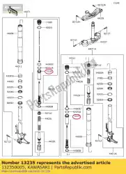 Qui puoi ordinare guide-comp zx600r9f da Kawasaki , con numero parte 132350005: