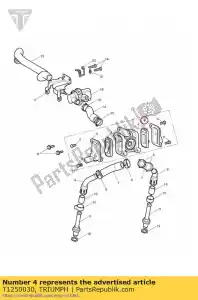 triumph T1250030 deksel membraanklep lh - Onderkant