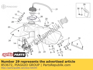 aprilia 853672 placa - Lado inferior