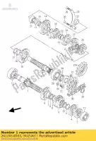 2412014D03, Suzuki, arbre, compteur (n suzuki dr  se dr350se 350 , Nouveau