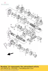 suzuki 2413002F10 shaft,drive - Bottom side