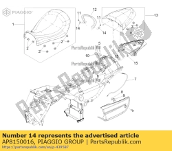 Aprilia AP8150016, Arruela 6,6x18x1,6, OEM: Aprilia AP8150016