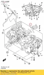 Suzuki 1130149841 conjunto de cárter - Lado inferior