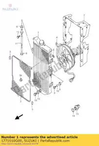 suzuki 1771010G00 radiateur assy, ??w - La partie au fond