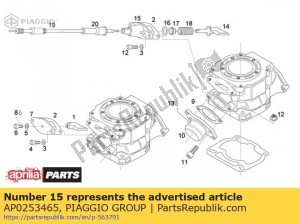 aprilia AP0253465 valve body - Bottom side