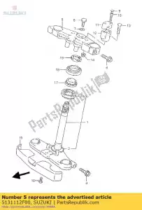 suzuki 5131112F00 cabeça, haste forte - Lado inferior