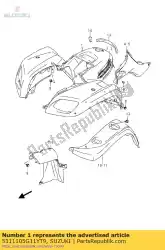 Qui puoi ordinare parafango anteriore (ri da Suzuki , con numero parte 5311105G11YT9: