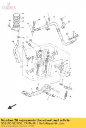 Tutaj możesz zamówić ? Ruba, z podk? Adk? (4l6) od Yamaha , z numerem części 901190602900: