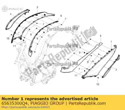 Ici, vous pouvez commander le liens seitenteil auprès de Piaggio Group , avec le numéro de pièce 65635300Q4: