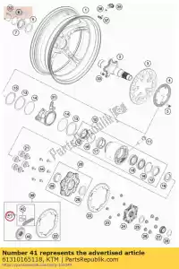 ktm 61310165118 ketting did525 vaz & master link - Onderkant