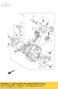 yamaha B16137500000 conjunto do corpo do acelerador - Lado inferior