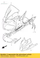 9461016G01, Suzuki, comp pára-brisas suzuki sv  s s2 sz u sa su sz1 a sua u2 sz2 ua sf sv1000ns sv650ns sv650nsnasa sv650sa sv650s 1000 650 , Novo