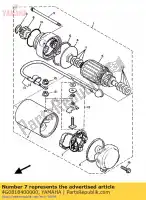 4G0818400000, Yamaha, conjunto portaescobillas yamaha fz xj 600, Nuevo