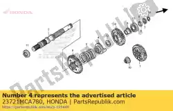 Aqui você pode pedir o levantador, amortecedor final em Honda , com o número da peça 23721MCA780: