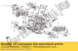 Here you can order the stay,r horn from Honda, with part number 50328MM8680: