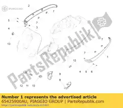 Aquí puede pedir panel lateral izquierdo de Piaggio Group , con el número de pieza 65425900AU: