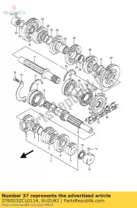 suzuki 2760032C10114 conjunto de cadena, unidad - Lado inferior