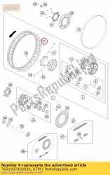 Ici, vous pouvez commander le jante 2,50x18 'did black 08 auprès de KTM , avec le numéro de pièce 7651007000030: