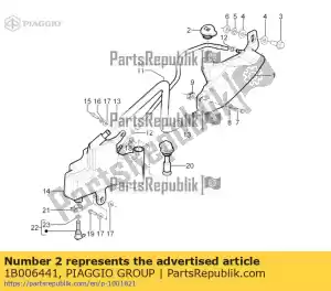 Piaggio Group 1B006441 olievuldop - Onderkant