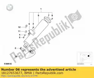 bmw 18127653677 staffa, 6 fori (fino a 06/2000) - Il fondo