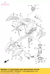 Aquí puede pedir collar de Yamaha , con el número de pieza 2D12412G0000: