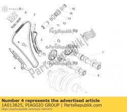 Aprilia 1A013825, Prowadnica ?a?cucha rozrz?du, OEM: Aprilia 1A013825