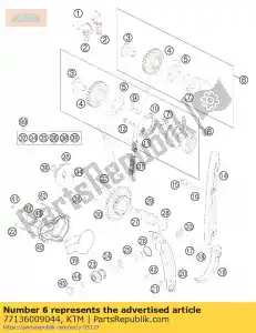 ktm 77136009044 camshaft intake cpl. - Bottom side