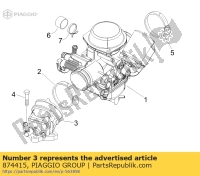 874415, Aprilia, tubo de união, Novo