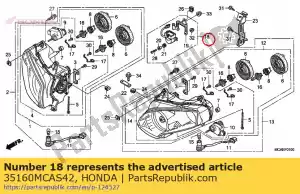 Honda 35160MCAS42 sensor, banka - Onderkant