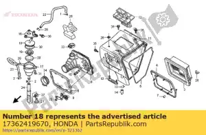 Honda 17362419670 bouchon, séparateur de reniflard - La partie au fond