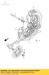 Aquí puede pedir llanta, rueda fr 1. De Suzuki , con el número de pieza 5531124B00: