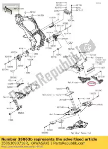 Kawasaki 35063090718R rester, rr, rh, f.s.noir - La partie au fond