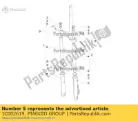 1C002619, Piaggio Group, pier?cie? piaggio medley rp8ma0120, rp8ma0121 rp8ma0200, rp8ma0210, rp8ma0220, rp8ma024, rp8ma0211,  rp8ma0220, rp8ma0221 125 150 2016 2017 2018 2019 2020, Nowy