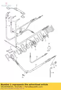 suzuki 5820048E00 cable, embrague - Lado inferior