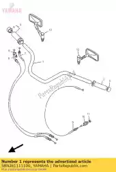 Here you can order the handlebar from Yamaha, with part number 5BN261111100: