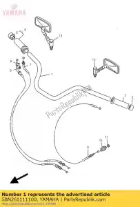 yamaha 5BN261111100 handlebar - Bottom side