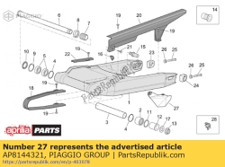 Aprilia AP8144321, Ketting geleideplaat, OEM: Aprilia AP8144321