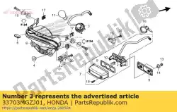 Here you can order the no description available at the moment from Honda, with part number 33703MGZJ01: