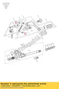 triumph T2081666 clip, wire, socket retention - Bottom side