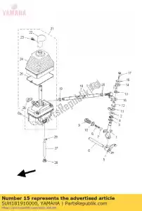 yamaha 5UH181910000 lever - Bottom side