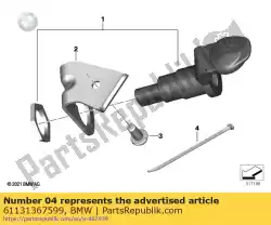 Here you can order the cable tie from BMW, with part number 61131367599: