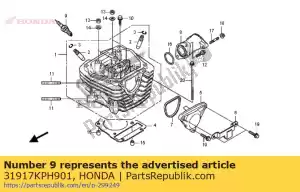 honda 31917KPH901 plugue, faísca (cpr7ea9) (ngk) - Lado inferior