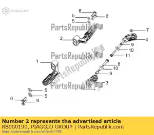Piaggio Group RB000190 voetbank, prawda - Dół