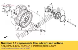 Aquí puede pedir no hay descripción disponible en este momento de Honda , con el número de pieza 42650MZ1306: