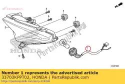 Aquí puede pedir zócalo comp., luz trasera de Honda , con el número de pieza 33703KPPT02: