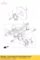 5KM2582V0000, Yamaha, disc, rear brake 1 yamaha yfm 660 2002 2003 2004 2005 2006 2007, New